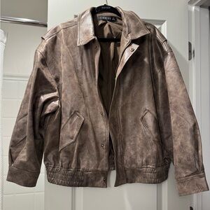 Lioness Brown Bomber Jacket